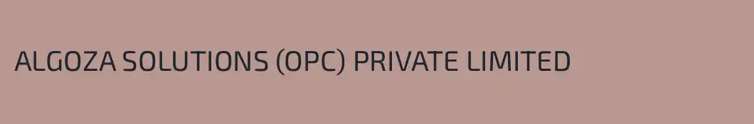 ALGOZA SOLUTIONS (OPC) PRIVATE LIMITED